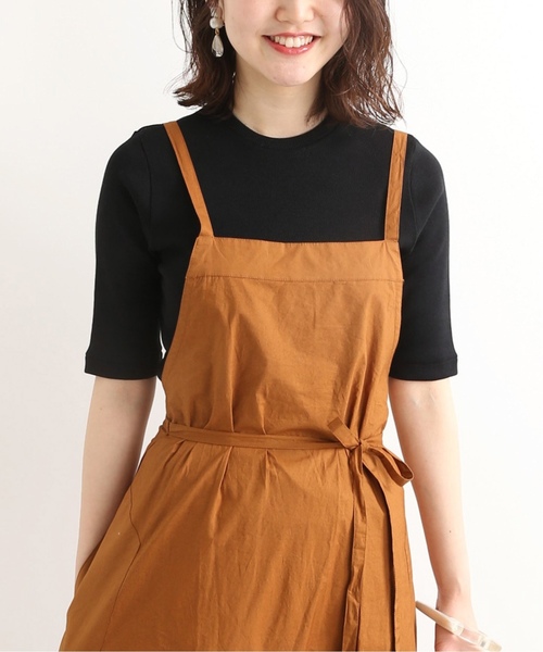 luana【IENA取扱い】インド綿 ポプリンワンピース 茶色