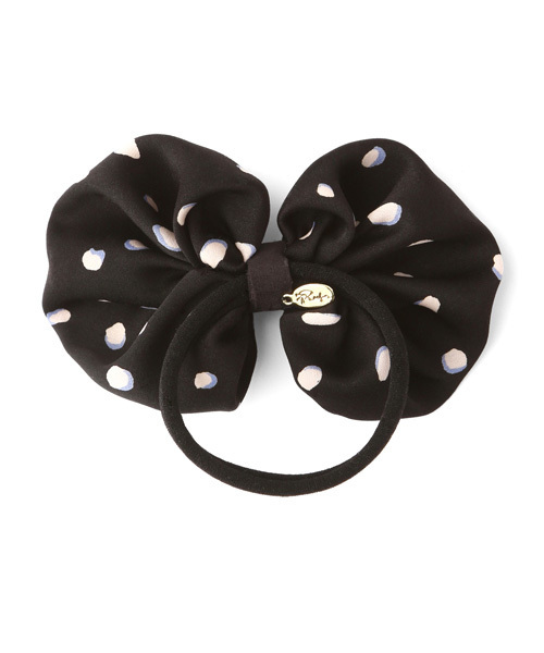 MAISON DE REEFUR（メゾンドリーファー）の「ポルカドットリボンヘアゴム（ヘアゴム・レディース・ブラック系その他・FREE）」の3枚目の写真