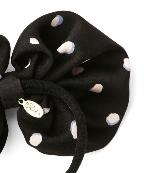 MAISON DE REEFUR（メゾンドリーファー）の「ポルカドットリボンヘアゴム（ヘアゴム・レディース・ブラック系その他・FREE）」の2枚目の写真