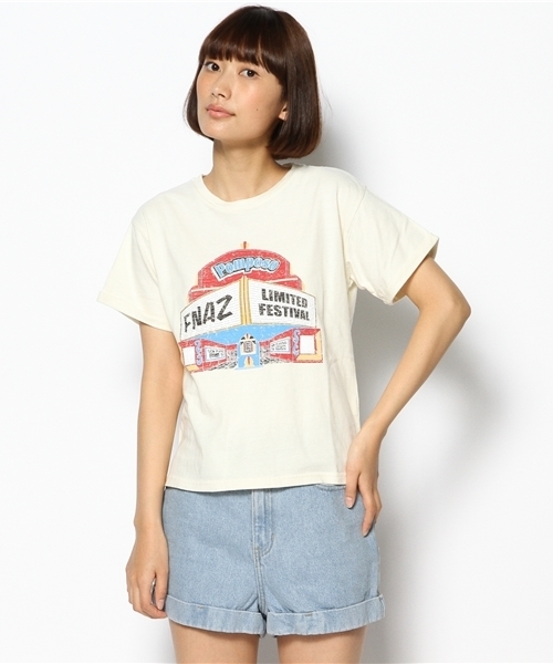 WEGO（ウィゴー）の「WEGO/Pomposo Tシャツ（Tシャツ/カットソー・レディース・アイボリー/サックスブルー・FREE）」の11枚目の写真