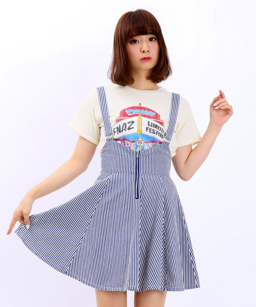 WEGO（ウィゴー）の「WEGO/Pomposo Tシャツ（Tシャツ/カットソー・レディース・アイボリー/サックスブルー・FREE）」の12枚目の写真