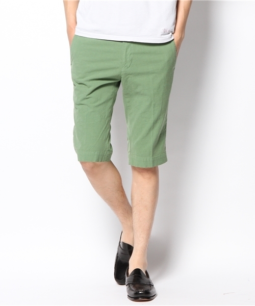 SHIPS（シップス）の「SC: カラー ガーメントダイ ノープリーツ ショーツ（チノパンツ・メンズ・ブルー/ネイビー/グリーン/ベージュ/ピンク/オフホワイト/オリーブ・MEDIUM/SMALL/LARGE/X-LARGE）」の4枚目の写真