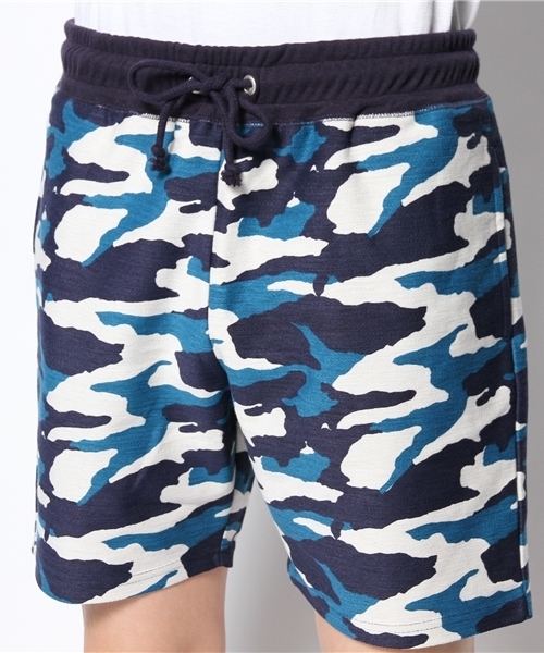 WEGO（ウィゴー）の「WEGO/カモフライージーショーツ（その他パンツ・メンズ・ブラック/ブルー・MEDIUM/LARGE）」の3枚目の写真