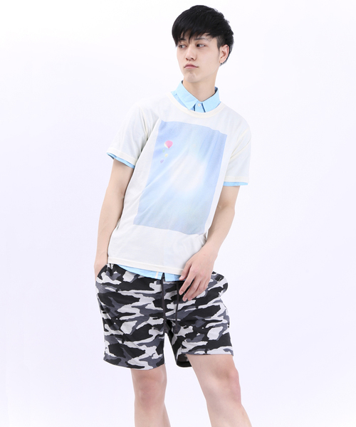 WEGO（ウィゴー）の「WEGO/カモフライージーショーツ（その他パンツ・メンズ・ブラック/ブルー・MEDIUM/LARGE）」の14枚目の写真