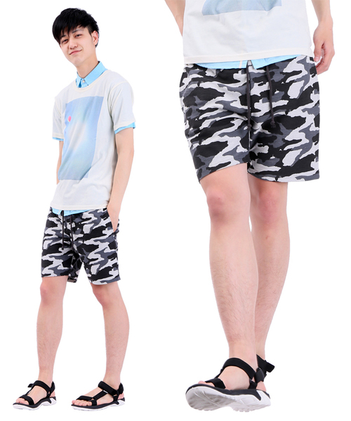 WEGO（ウィゴー）の「WEGO/カモフライージーショーツ（その他パンツ・メンズ・ブラック/ブルー・MEDIUM/LARGE）」の15枚目の写真