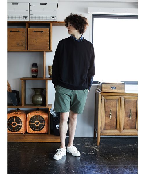 CRAFT STANDARD BOUTIQUE（クラフトスタンダードブティック）の「モックネック風裏毛スウェットプルオーバー＊（スウェット・レディース・ブラック/オフホワイト/キャメル/パープル/ブルー・M/L）」の16枚目の写真