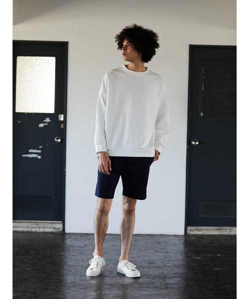 CRAFT STANDARD BOUTIQUE（クラフトスタンダードブティック）の「モックネック風裏毛スウェットプルオーバー＊（スウェット・レディース・ブラック/オフホワイト/キャメル/パープル/ブルー・M/L）」の14枚目の写真