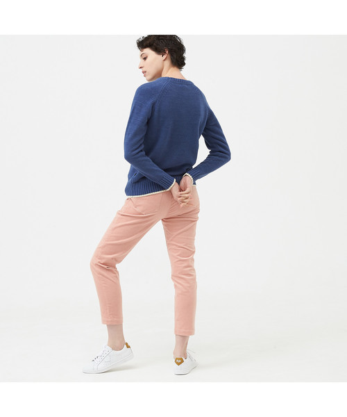 AIGLE（エーグル）の「コットン ストレッチ コーデュロイ パンツ（その他パンツ・レディース・ダークネイビー/ピンク/オレンジ・LARGE/SMALL/MEDIUM）」の8枚目の写真