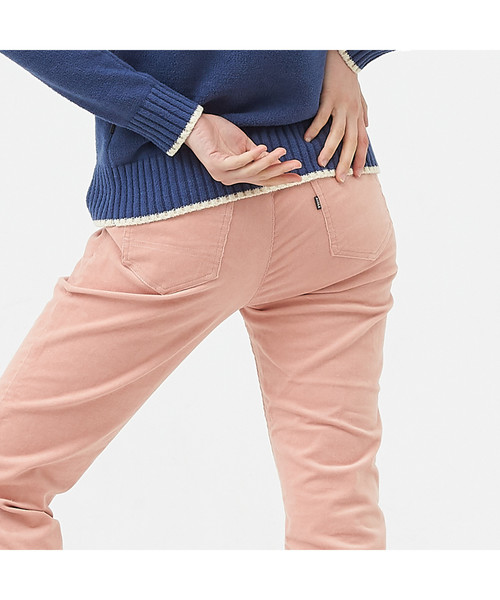AIGLE（エーグル）の「コットン ストレッチ コーデュロイ パンツ（その他パンツ・レディース・ダークネイビー/ピンク/オレンジ・LARGE/SMALL/MEDIUM）」の9枚目の写真