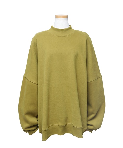 reca(レカ)の「オーバーサイズ裏起毛スウェット(スウェット・レディース・ベージュ/パープル/ネイビー/チャコール/グリーン/マスタード/グレイッシュベージュ/キナリ/ブルーグレー・FREE)」の12枚目の写真