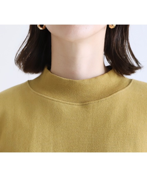 reca(レカ)の「オーバーサイズ裏起毛スウェット(スウェット・レディース・ベージュ/パープル/ネイビー/チャコール/グリーン/マスタード/グレイッシュベージュ/キナリ/ブルーグレー・FREE)」の18枚目の写真