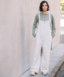 Munich | 10ozリバースダイホワイトデニム　サロペット(サロペット/オーバーオール)