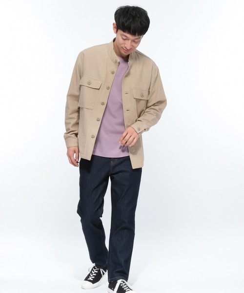 LAKOLE（ラコレ）の「スーピマ5分袖ポケットTシャツ / LAKOLE（Tシャツ/カットソー・メンズ・ホワイト/ライトグレー/ライトブラウン/クリアグリーン/ラベンダー・SMALL/MEDIUM/LARGE/X-LARGE）」の12枚目の写真