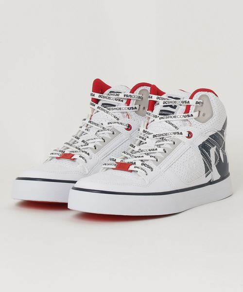 DC(ディーシー)の「ディーシー PURE HIGH-TOP WC SE SN DM202022 スニーカー(スニーカー・メンズ・ホワイト/ブラック・26.5cm/27.5cm/23.0cm/24.0cm/25.0cm/26.0cm/27.0cm/28.0cm/29.0cm)」の2枚目の写真