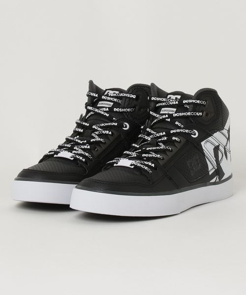 DC(ディーシー)の「ディーシー PURE HIGH-TOP WC SE SN DM202022 スニーカー(スニーカー・メンズ・ホワイト/ブラック・26.5cm/27.5cm/23.0cm/24.0cm/25.0cm/26.0cm/27.0cm/28.0cm/29.0cm)」の1枚目の写真