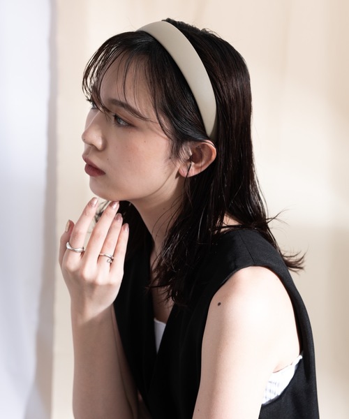 flowriri（フロウリリ）の「flowriri レザーカチューシャ（カチューシャ・レディース・ダークブラウン/ブラウン・FREE）」の15枚目の写真