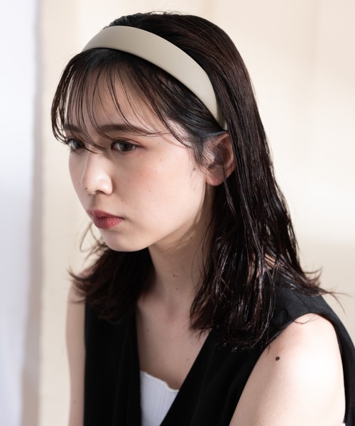 flowriri（フロウリリ）の「flowriri レザーカチューシャ（カチューシャ・レディース・ダークブラウン/ブラウン・FREE）」の16枚目の写真