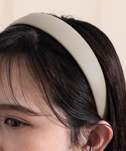 flowriri（フロウリリ）の「flowriri レザーカチューシャ（カチューシャ・レディース・ダークブラウン/ブラウン・FREE）」の17枚目の写真