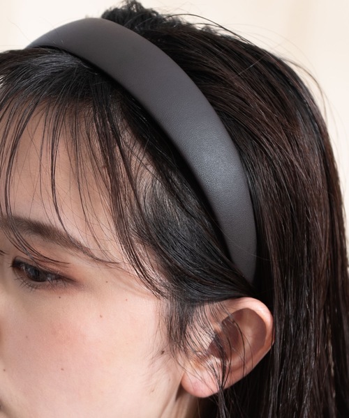 flowriri（フロウリリ）の「flowriri レザーカチューシャ（カチューシャ・レディース・ダークブラウン/ブラウン・FREE）」の20枚目の写真