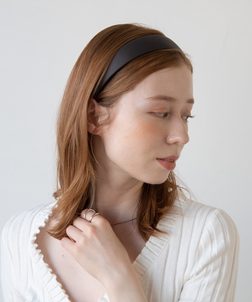 flowriri（フロウリリ）の「flowriri レザーカチューシャ（カチューシャ・レディース・ダークブラウン/ブラウン・FREE）」の13枚目の写真