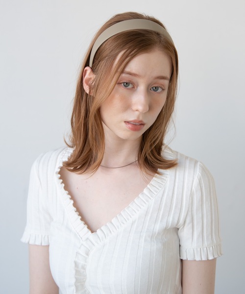 flowriri（フロウリリ）の「flowriri レザーカチューシャ（カチューシャ・レディース・ダークブラウン/ブラウン・FREE）」の11枚目の写真