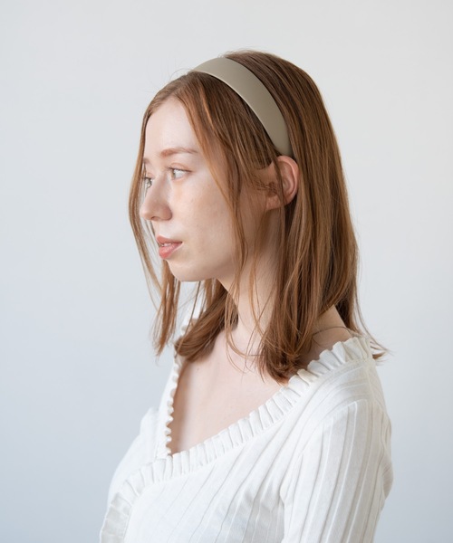 flowriri（フロウリリ）の「flowriri レザーカチューシャ（カチューシャ・レディース・ダークブラウン/ブラウン・FREE）」の10枚目の写真