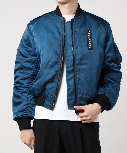 FULL-BK（フルビーケー）の「SHINY BOMBER JACKET (SKOLOCT ver.)（MA 