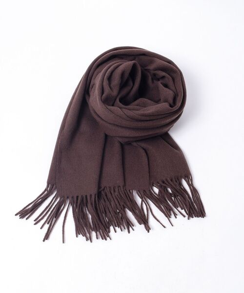 SHIPS（シップス）の「〈手洗い可能〉ウォッシャブルウールカシミヤストール◇（ストール/ショール・レディース・オフホワイト/ブラック/ブラウン/ベージュ/ライトブルー/クリーム/ブルー・ONE SIZE）」の17枚目の写真