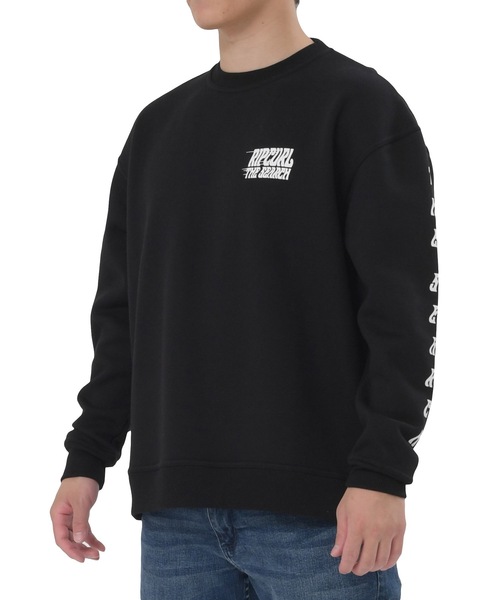 rip curl（リップカール）の「【RIP CURL リップカール】袖プリントスウェット / ユニセックス  トレーナー / ワンマイルウェア / ルームウェア（スウェット・メンズ・ホワイト/ブラック/ベージュ・MEDIUM/LARGE/X-LARGE）」の3枚目の写真