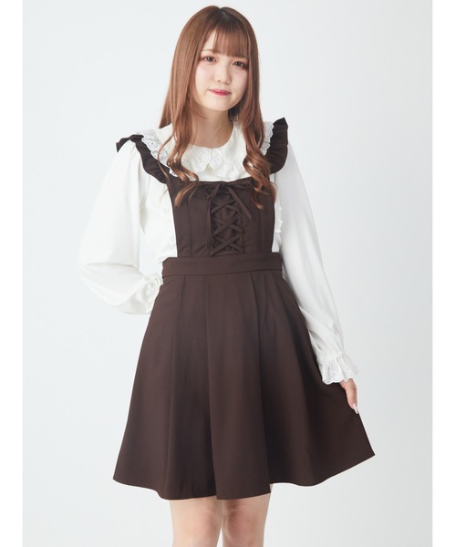 レースアップサロペットワンピース ワンピース Ank Rouge アンクルージュ のファッション通販 Zozotown