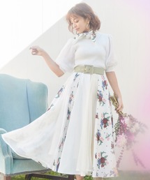 フラワーコンビスカート