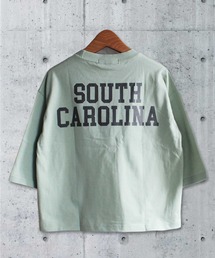 THE CASUAL | ビッグシルエット プリント クルーネック 9分袖カットソー ロンT キッズ(Tシャツ/カットソー)