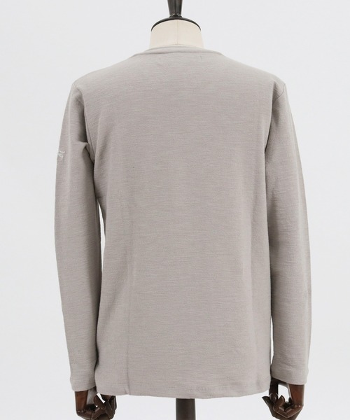 CALL&RESPONSE(コールアンドレスポンス)の「mlt3277-メランジ Vネック長袖プルオーバー(Tシャツ/カットソー・メンズ・グレー/ブラック/ホワイト/サックスブルー・1/5/4/2)」の15枚目の写真