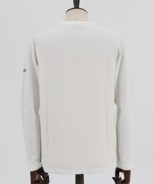 CALL&RESPONSE(コールアンドレスポンス)の「mlt3277-メランジ Vネック長袖プルオーバー(Tシャツ/カットソー・メンズ・グレー/ブラック/ホワイト/サックスブルー・1/5/4/2)」の17枚目の写真