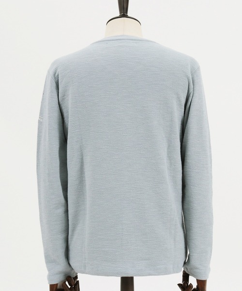 CALL&RESPONSE(コールアンドレスポンス)の「mlt3277-メランジ Vネック長袖プルオーバー(Tシャツ/カットソー・メンズ・グレー/ブラック/ホワイト/サックスブルー・1/5/4/2)」の21枚目の写真