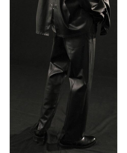 MONKEY TIME(モンキータイム)の「<monkey time> FAUX LTHR B/SLT TRSR/バックスリットパンツ(その他パンツ・メンズ・ブラック・MEDIUM/LARGE/SMALL)」の3枚目の写真