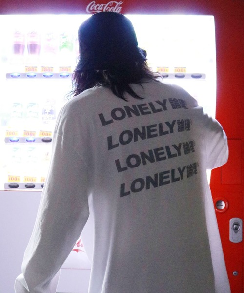 Lonely 論理 トップス ロンリー Tee New New Logo L S Tee バックプリントロゴ ロンt Tシャツ カットソー Lonely 論理 ロンリー のファッション