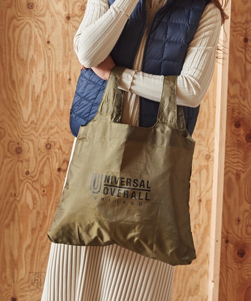 UNIVERSAL OVERALL（ユニバーサルオーバーオール）の「UNIVERSAL OVERALL 巾着ポーチ (ユニバーサルオーバーオール )(4colors)(Unisex)(SUVO-005)（エコバッグ/サブバッグ・メンズ・オレンジ/カーキ/ダークベージュ/ブラック・ONE SIZE）」の8枚目の写真