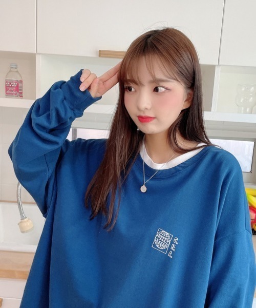 ONA(オーエヌエー)の「『ONA/オーエヌエー』2ND EARTH BASEMENT LONG SLEEVE T-SHIRT/ アース ベースメント ロングスリーブ Tシャツ(Tシャツ/カットソー・メンズ・ホワイト/チャコールグレー/ブラック/ブルー・FREE)」の13枚目の写真
