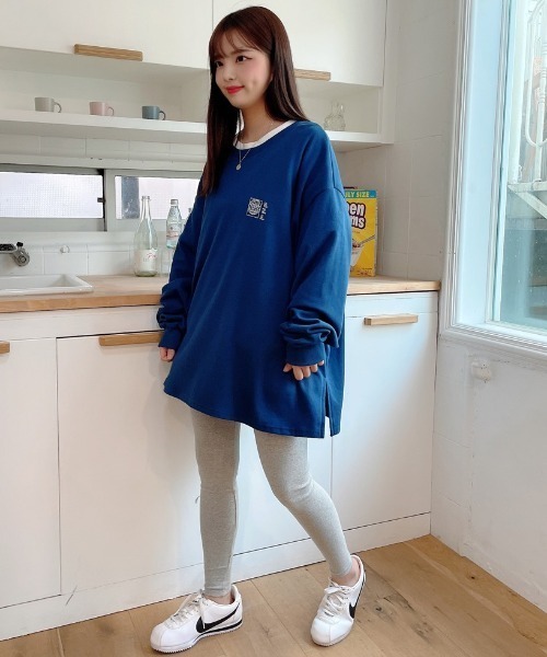 ONA(オーエヌエー)の「『ONA/オーエヌエー』2ND EARTH BASEMENT LONG SLEEVE T-SHIRT/ アース ベースメント ロングスリーブ Tシャツ(Tシャツ/カットソー・メンズ・ホワイト/チャコールグレー/ブラック/ブルー・FREE)」の9枚目の写真