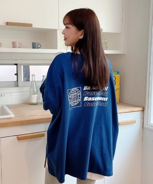 ONA(オーエヌエー)の「『ONA/オーエヌエー』2ND EARTH BASEMENT LONG SLEEVE T-SHIRT/ アース ベースメント ロングスリーブ Tシャツ(Tシャツ/カットソー・メンズ・ホワイト/チャコールグレー/ブラック/ブルー・FREE)」の14枚目の写真