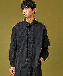 Jieda | 【jieda】SILK STRIPE TRENCH SHIRT(シャツ/ブラウス)