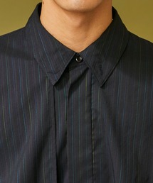 Jieda（ジエダ）の「【jieda】SILK STRIPE TRENCH SHIRT（シャツ