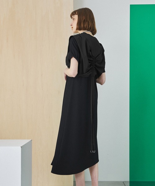 UNITED TOKYO ワンピース　ブラック カットラインワンピース(1 BLACK): : ウィメンズ｜UNITED TOKYO