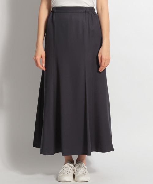 niko and...（ニコアンド）の「テンセル(TM)マーメイドスカート（スカート・レディース・チャコール/アイボリー/カーキ/スモーク・LARGE/MEDIUM）」の5枚目の写真