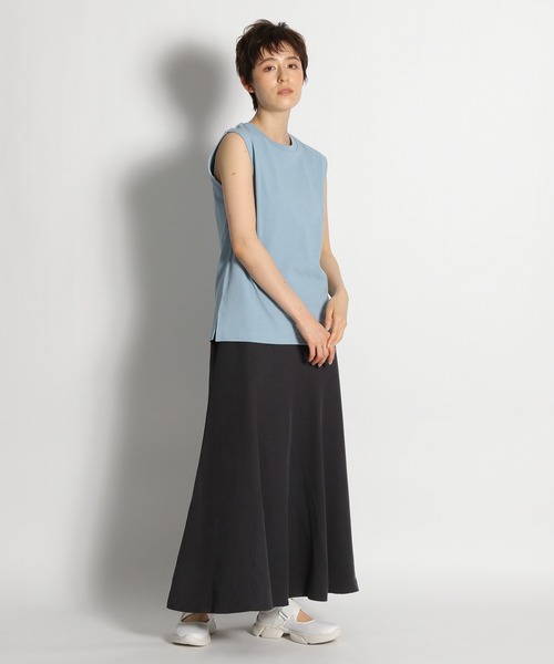 niko and...（ニコアンド）の「テンセル(TM)マーメイドスカート（スカート・レディース・チャコール/アイボリー/カーキ/スモーク・LARGE/MEDIUM）」の17枚目の写真