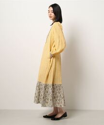 sara mallika / サラマリカ 】 COTTON LUREX DOUBLE FLOWER PRINT
