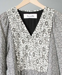 サラマリカSARA MALLIKA コットン ダブルフラワープリントワンピース 中古・古着通販】sara mallika (サラマリカ) ダブルフラワー