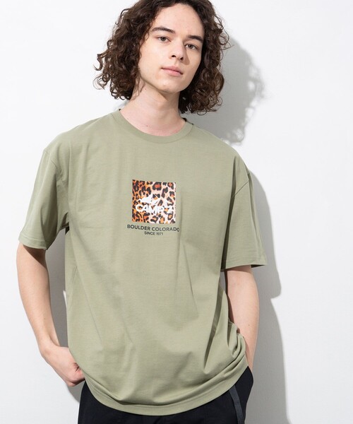 セール Camp7 キャンプセブン 別注 Short Sleeve T Shirt Leopard ショート スリーブ Tシャツ レオパード柄 Tシャツ カットソー Camp7 キャンプセブン のファッション通販 Zozotown