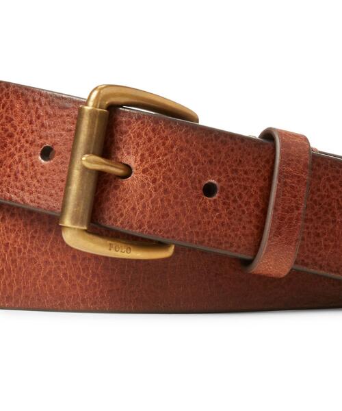 POLO RALPH LAUREN（ポロ ラルフ ローレン）の「タンブルド レザー ベルト（ベルト・メンズ・ブラウン・38/36/34/32）」の5枚目の写真